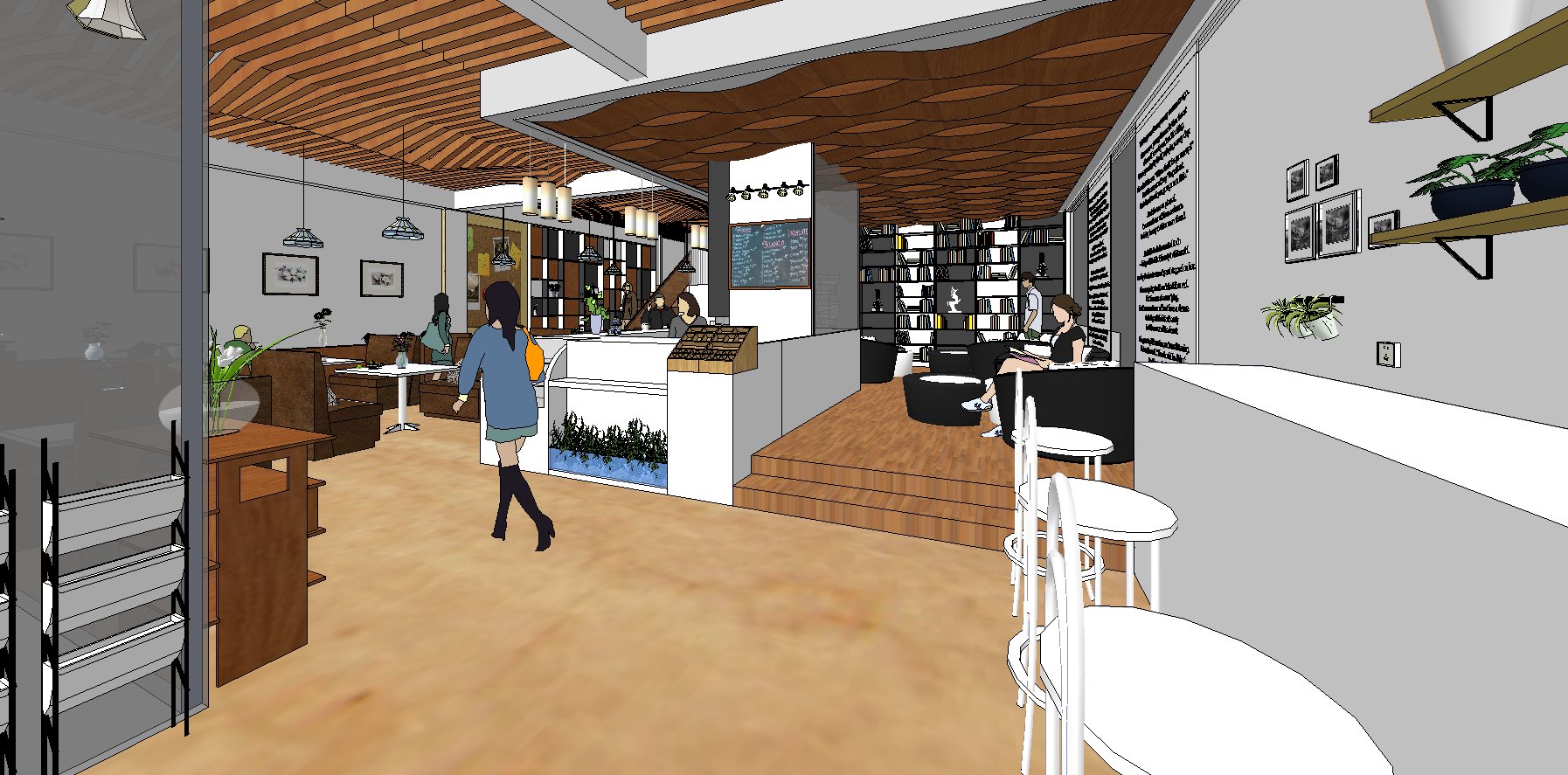 coffee shop sketchup