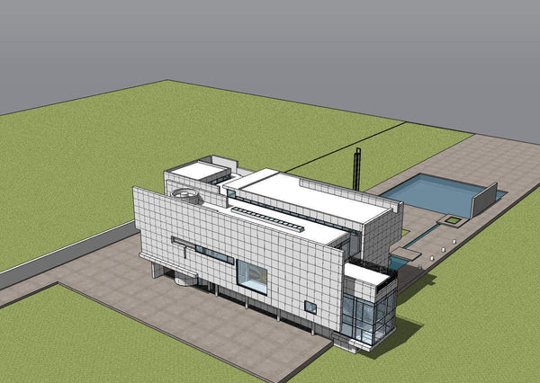  Sketchup  3D  Architecture models Rachofsky House  Richard 