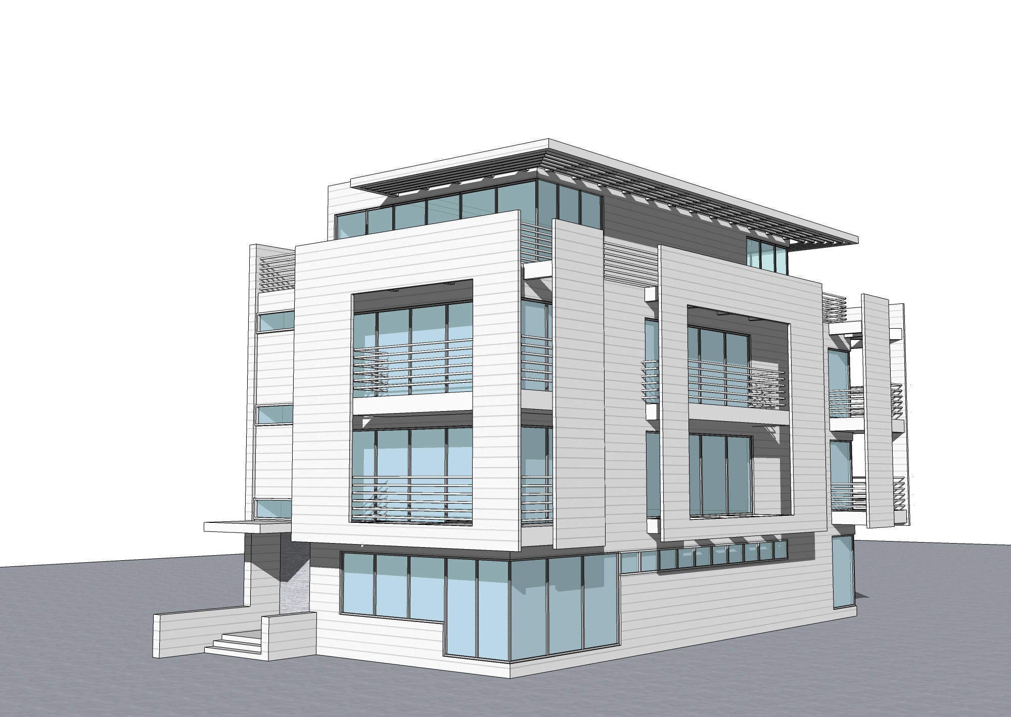 Sketchup 3d Architecture Models Villa Steinle Corbusi - vrogue.co