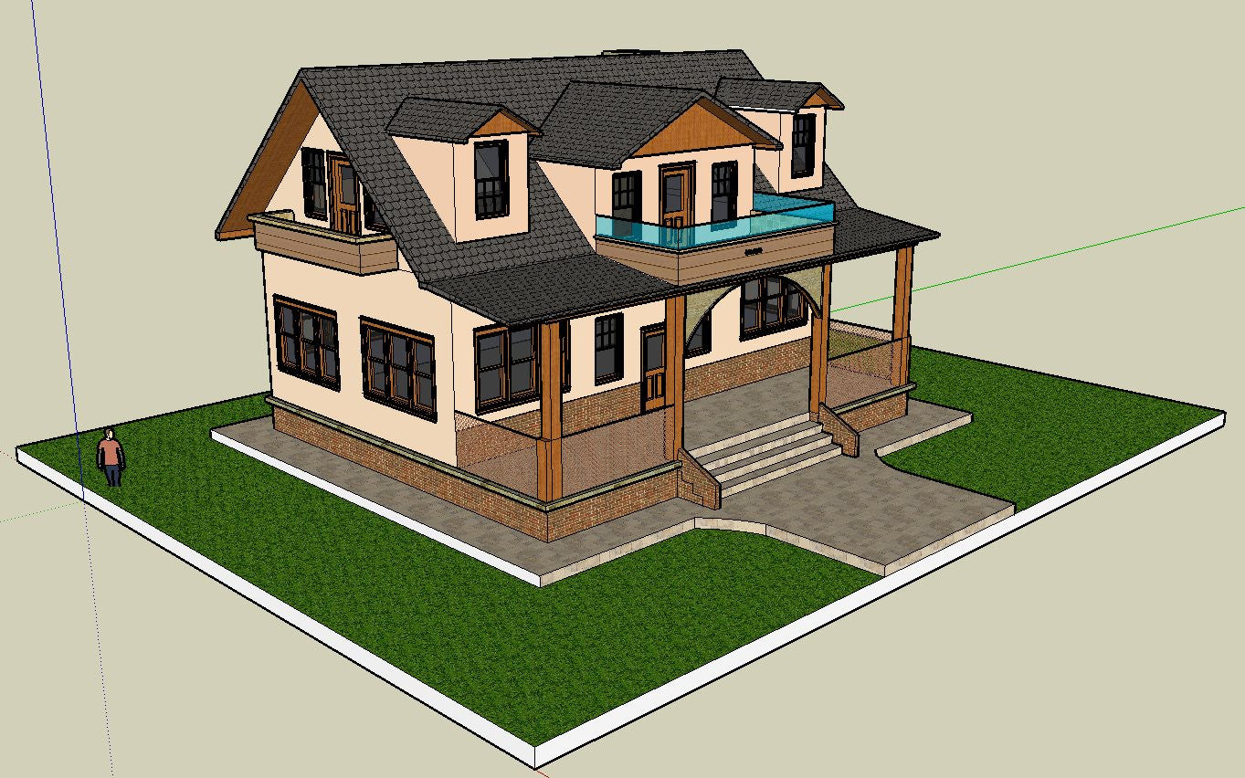 sketchup house layout