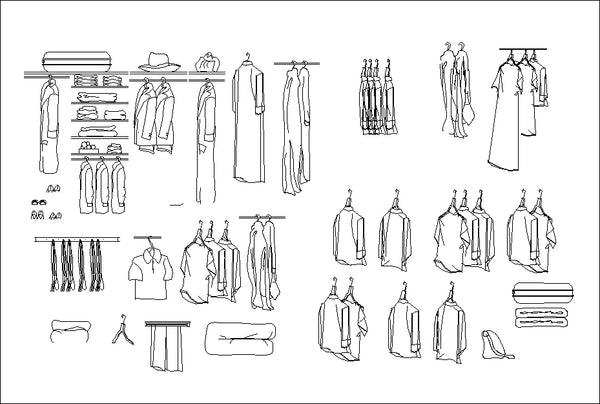 ☆【Clothes,Shoes,Hats,Wardrobe Accessories Autocad Blocks Collections】All  kinds of CAD Blocks – CAD Design | Free CAD Blocks,Drawings,Details