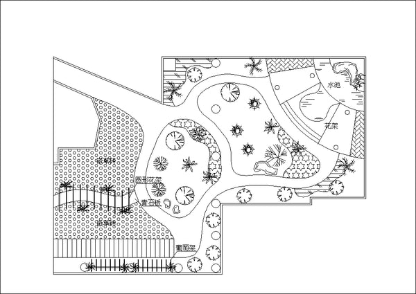 Villa Landscape design,Rooftop garden,Community garden CAD Drawings ...