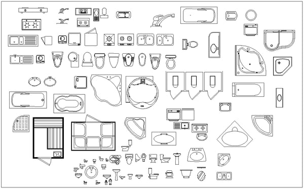 Architectural Design Gallery Autocad Drawings V.2】All Decoration ele ...