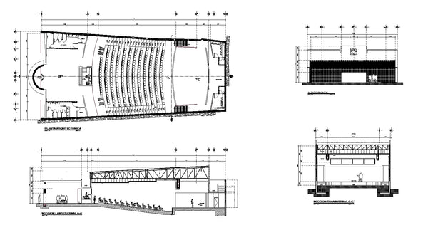 auditorium section details cad