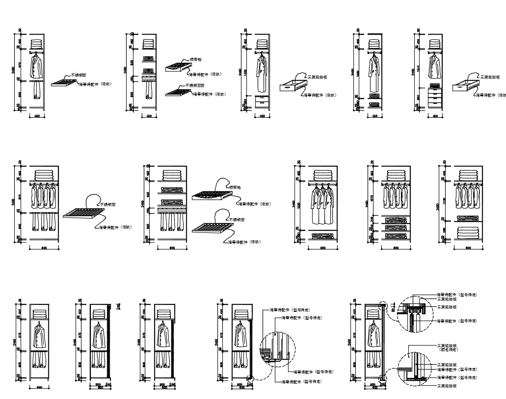 Wardrobe Elevation design