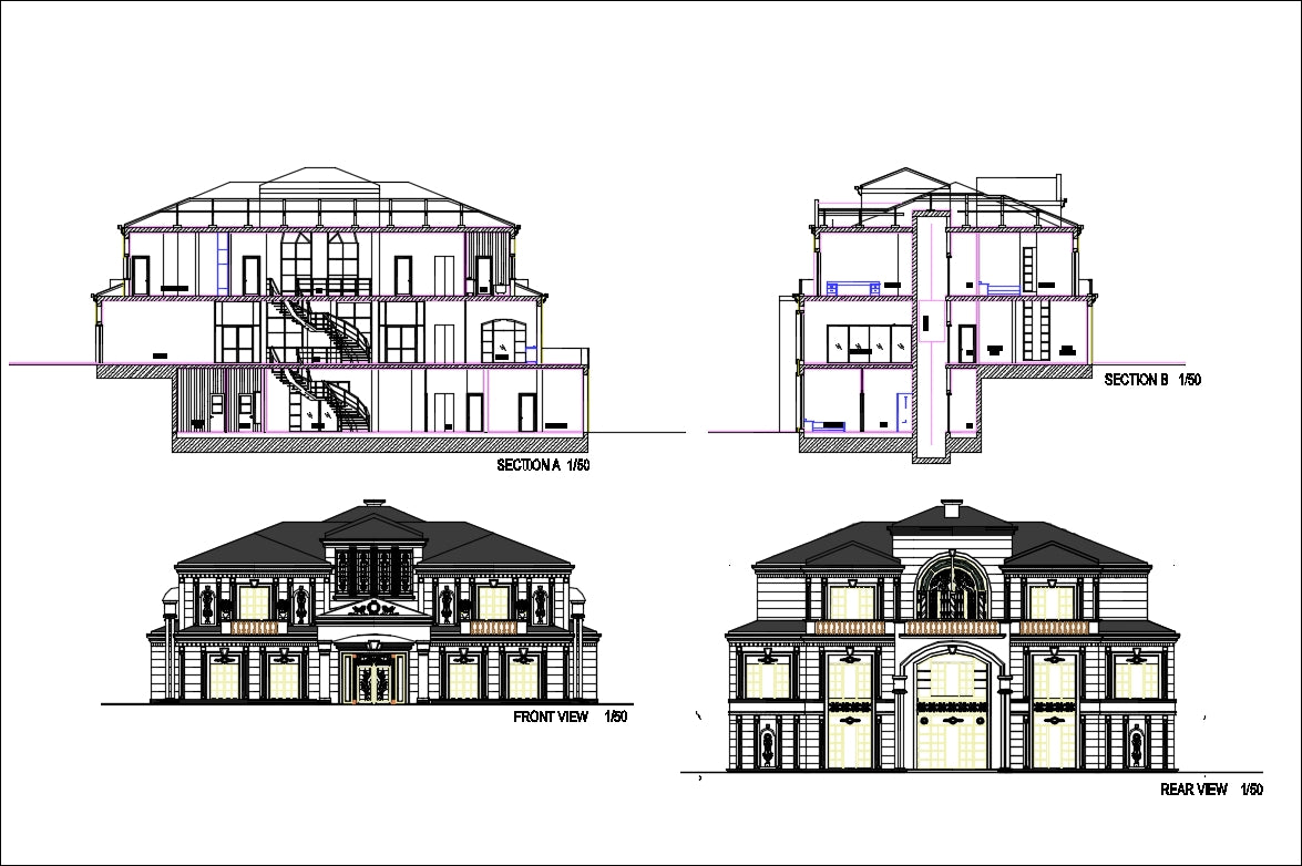 Modern Bungalows Design Plan