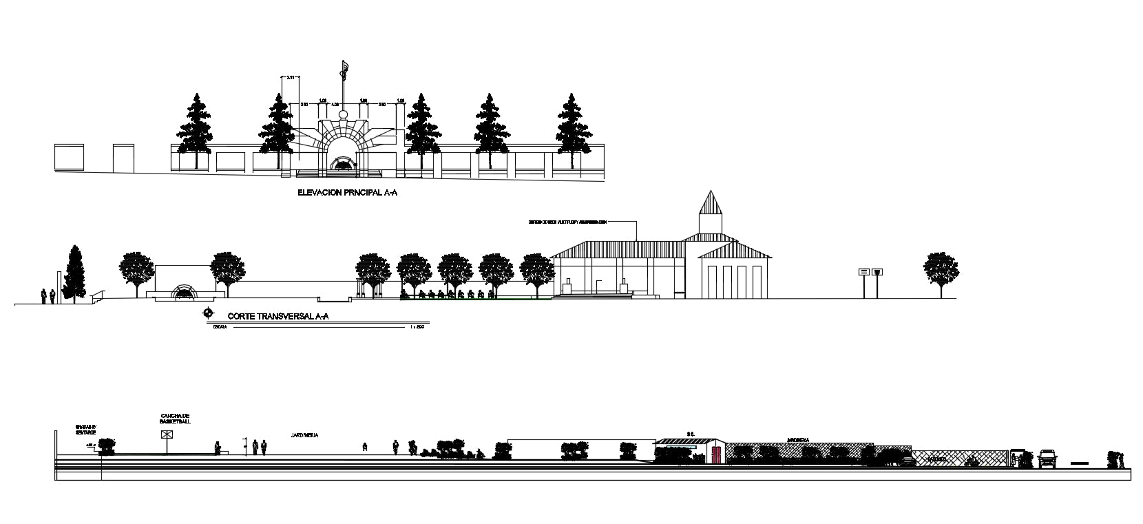 Park Lay-out plan drawing