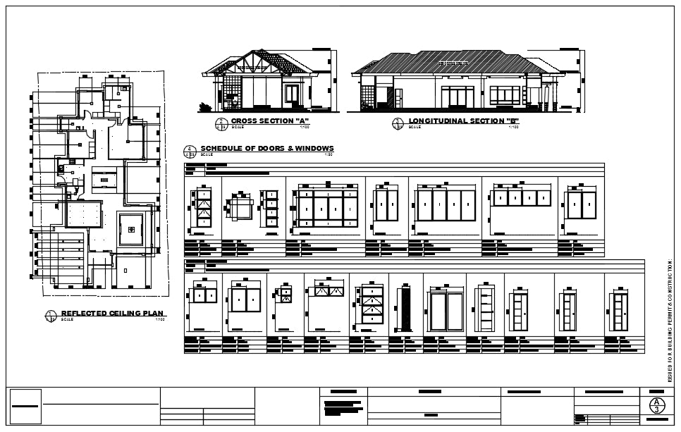 Villa Architecture Plan And Constructions Detail