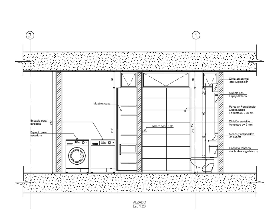 Bathroom Interiors Design And Detail In Autocad Dwg Files