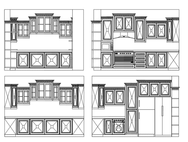  Kitchen Elevation Design CAD Design Free CAD Blocks 