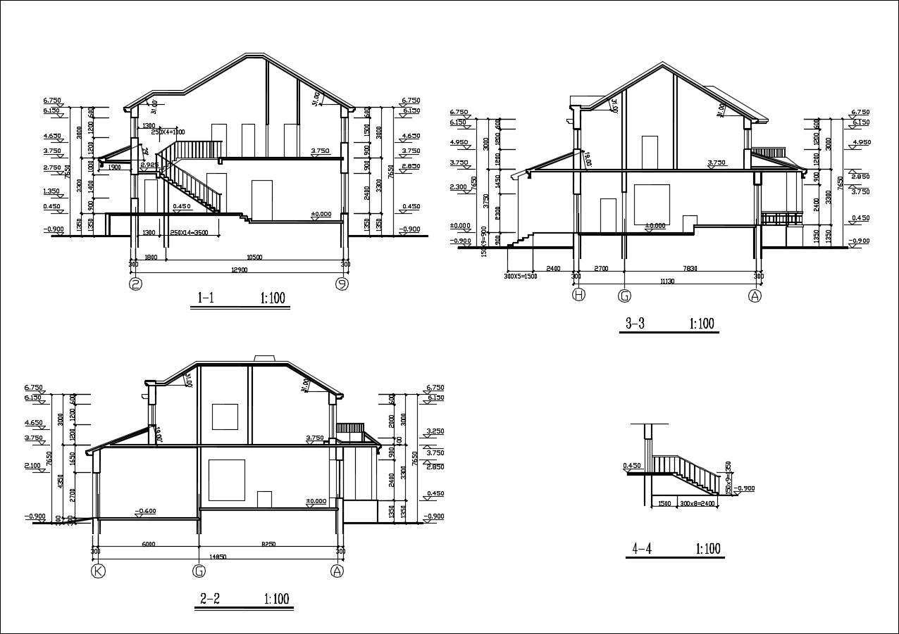 Villa Design CAD Drawings V6