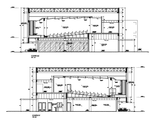 auditorium section details cad