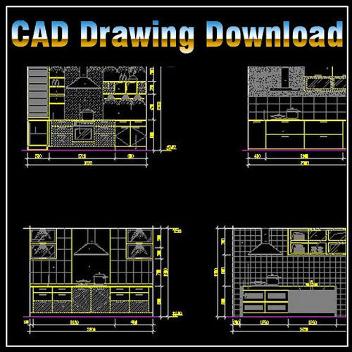  Kitchen Design Template CAD Design Free CAD Blocks 