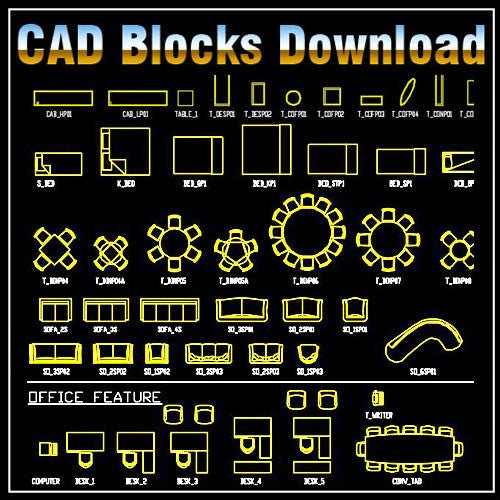 autocad chair blocks free download