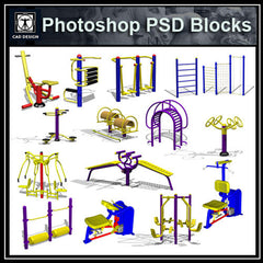 Children's Play Equipment PSD Blocks