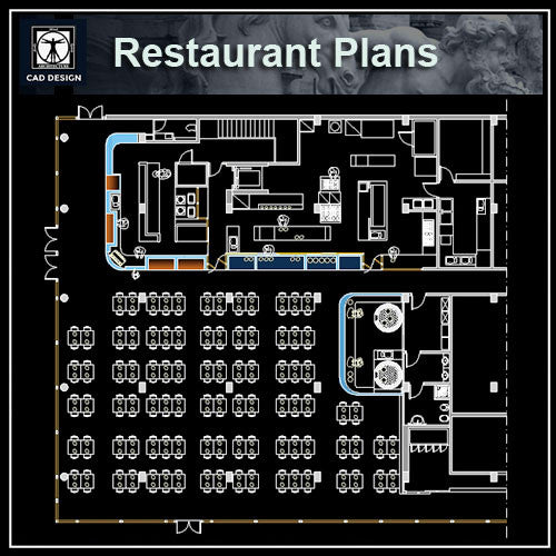  Restaurant  blocks  and plans CAD  Design Free CAD  Blocks  