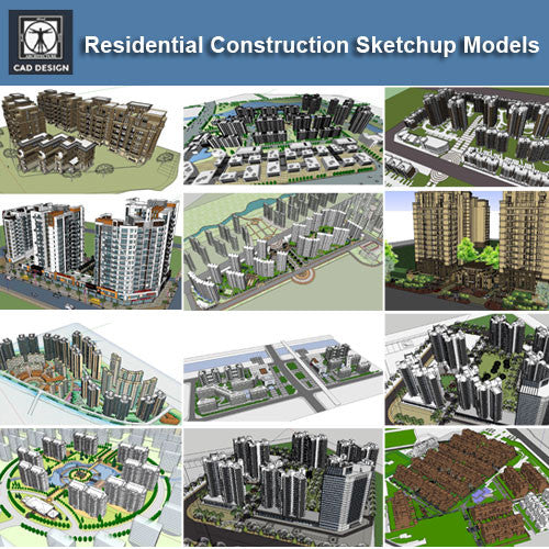 【Download 25 Residential Construction Sketchup 3D Models】 (Recommanded!!)