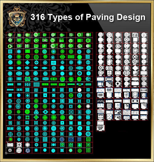 316 Types of Paving Design - CAD Design | Download CAD Drawings | AutoCAD Blocks | AutoCAD Symbols | CAD Drawings | Architecture Details│Landscape Details | See more about AutoCAD, Cad Drawing and Architecture Details