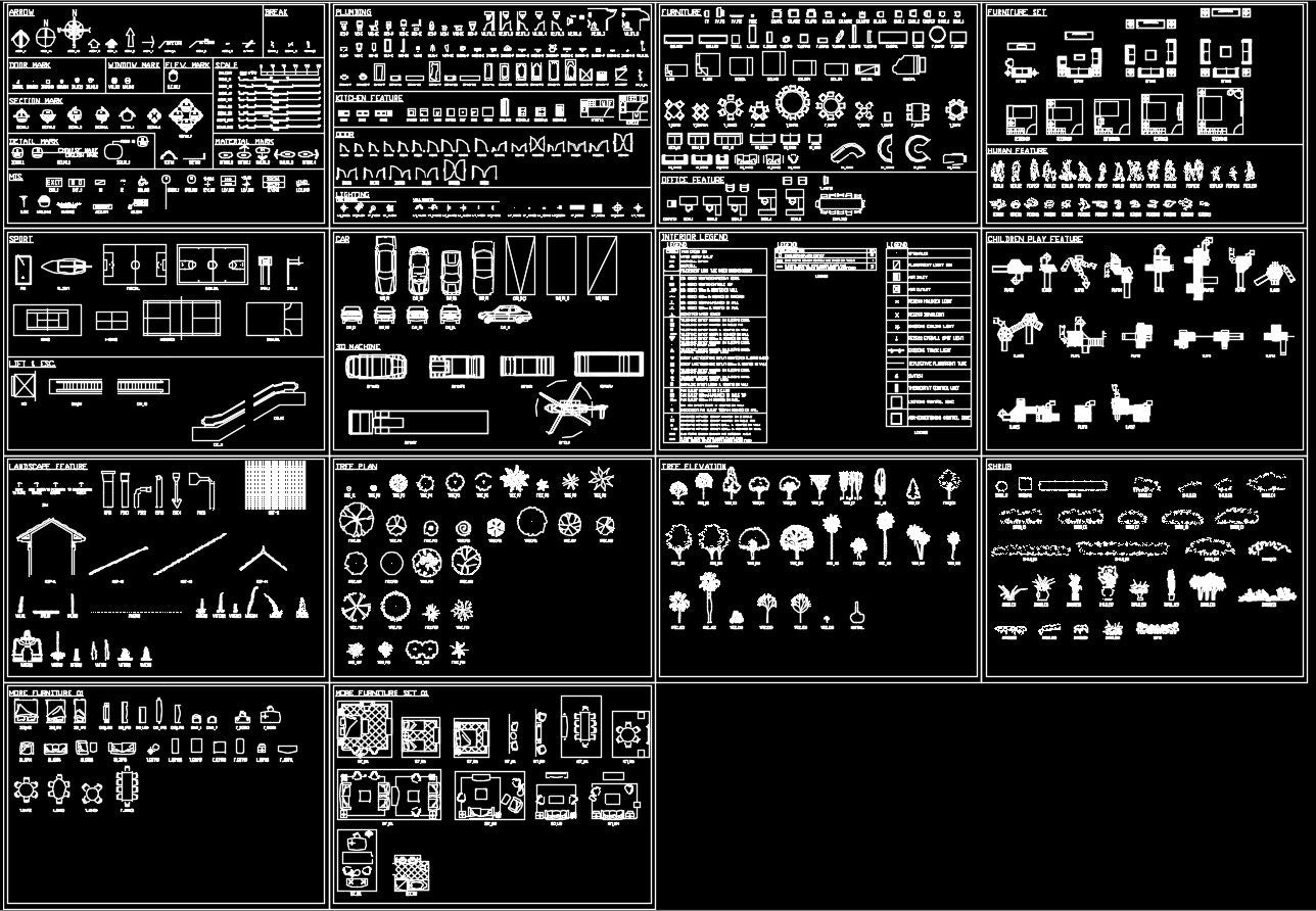 Autocad Blocks Set – CAD Design  Free CAD Blocks,Drawings,Details