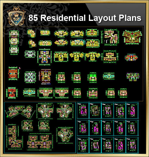 85 Types of Residential Layout Plans (Best Recommanded!!) - CAD Design | Download CAD Drawings | AutoCAD Blocks | AutoCAD Symbols | CAD Drawings | Architecture Details│Landscape Details | See more about AutoCAD, Cad Drawing and Architecture Details