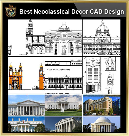 ★【Best Neoclassical Style Decor CAD Design Elements Collection】Neoclassical interior, Home decor,Traditional home decorating,Decoration