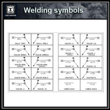 autocad weld symbol block