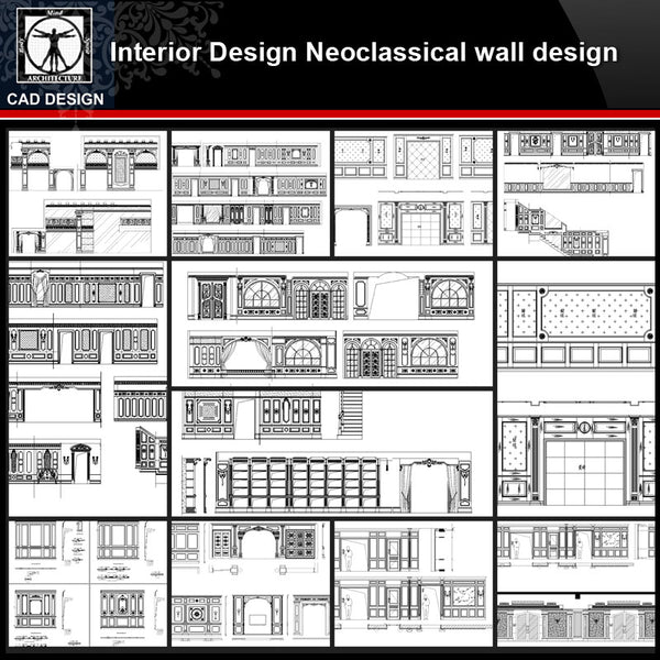 ★【Interior design Neoclassical wall design V1】