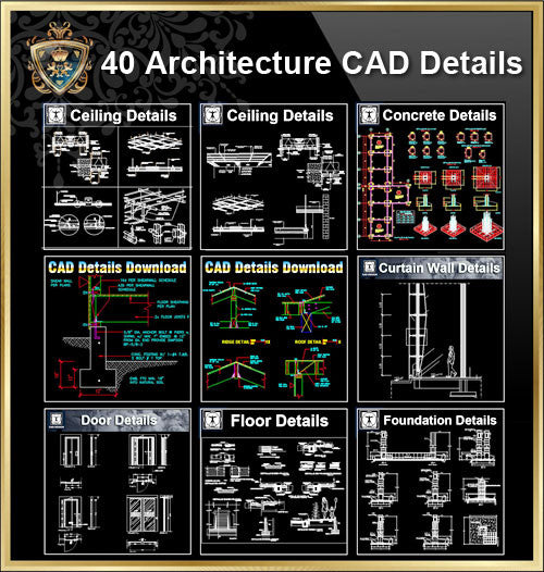 【All Architecture CAD Details Collections】  (Total 40 Best Collections)