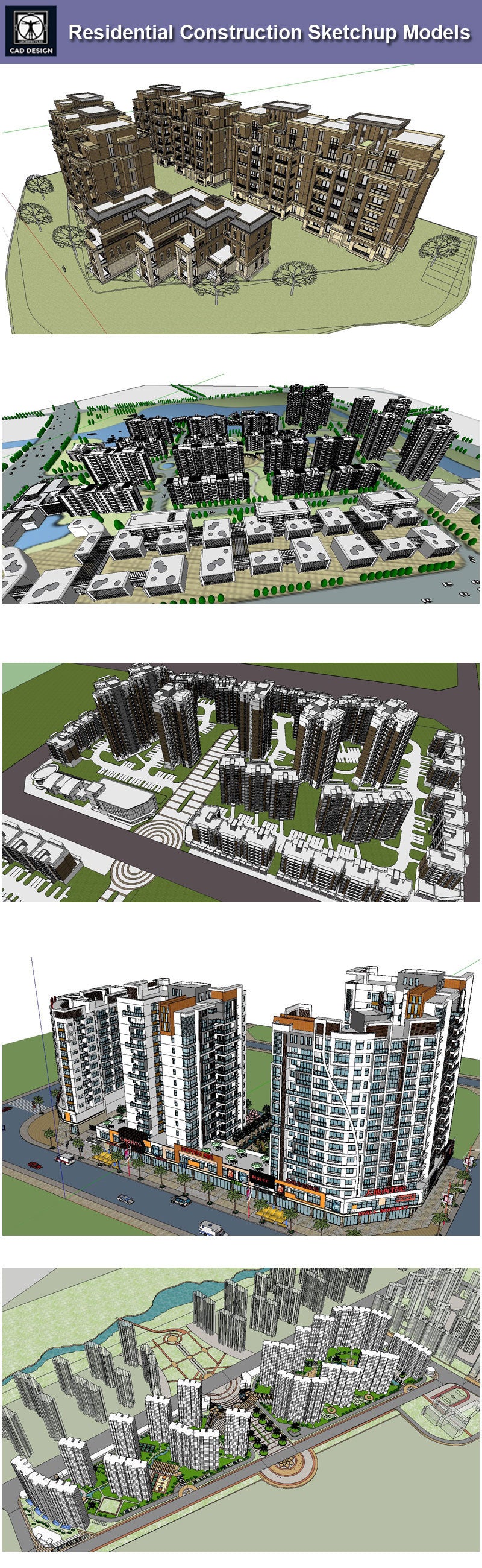 【Download 25 Residential Construction Sketchup 3D Models】 (Recommanded!!)