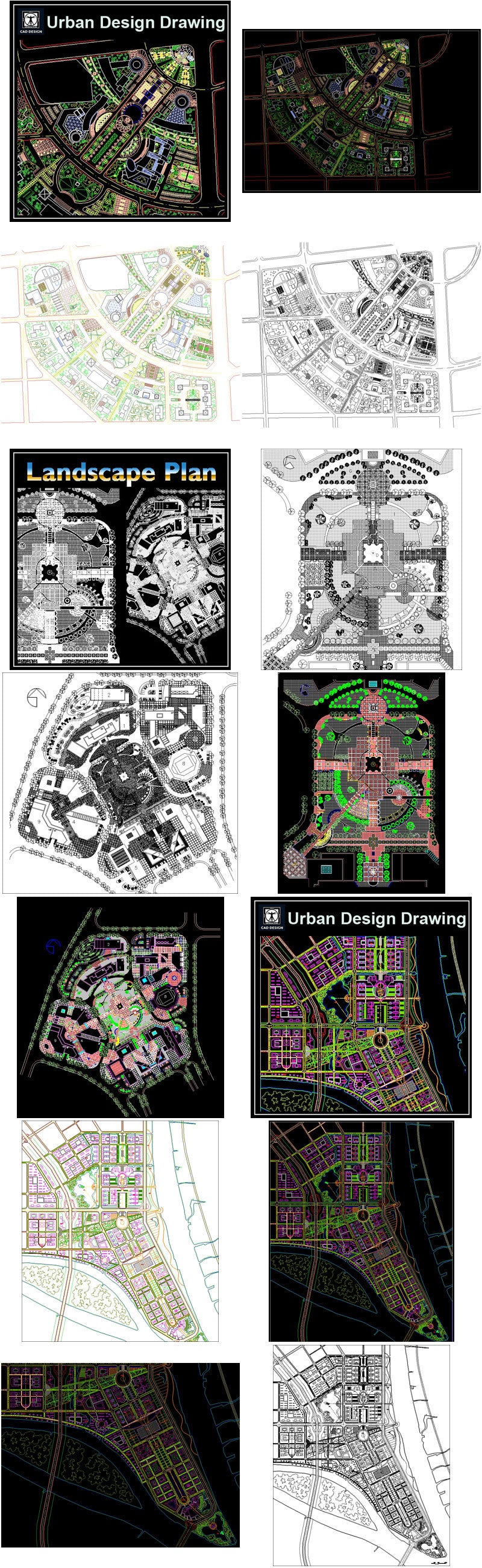 【All Urban Design CAD Drawings Collections】(Best Recommanded!!)