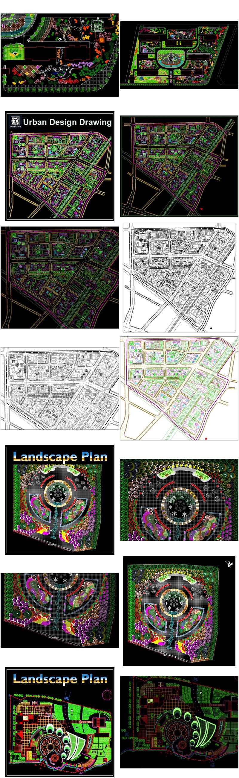 【All Urban Design CAD Drawings Collections】(Best Recommanded!!)