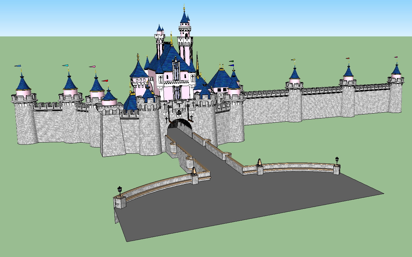 💎【Sketchup Architecture 3D Projects】15 Types of Castle