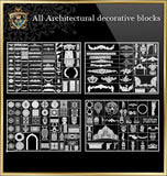 All Architectural decorative blocks V.1 – CAD Design | Free CAD Blocks ...