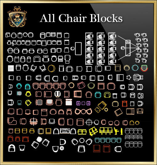 Chair CAD Blocks Collection