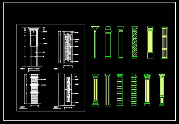 Column Design Drawing – CAD Design | Free CAD Blocks,Drawings,Details