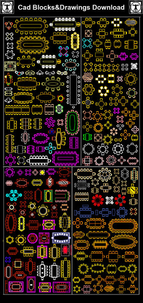 All Tables Blocks – CAD Design | Free CAD Blocks,Drawings,Details