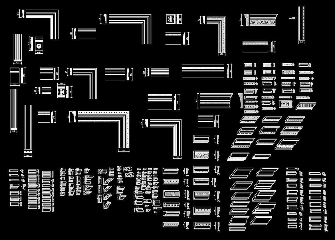 Over 1200+ Crown molding,Chair-rail,Door Trim,Skirting Board,Corner Post,Plain Molding