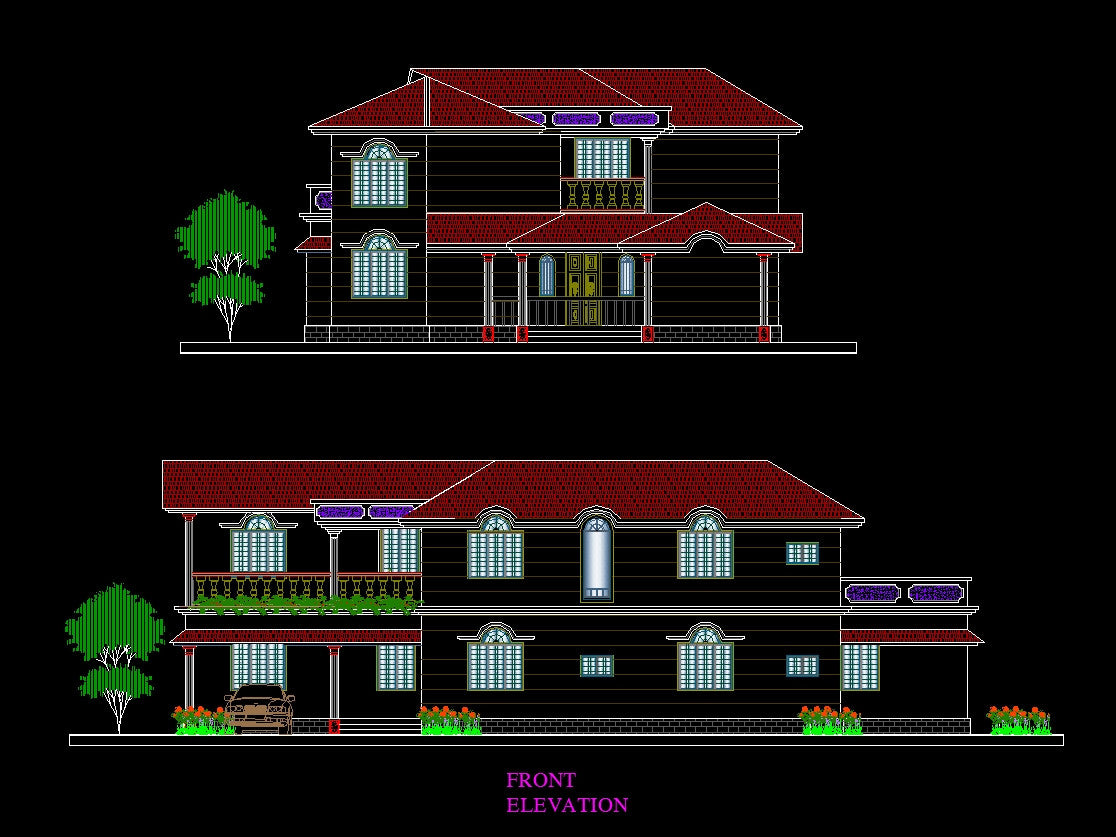 Building Elevation 9 – CAD Design | Free CAD Blocks,Drawings,Details