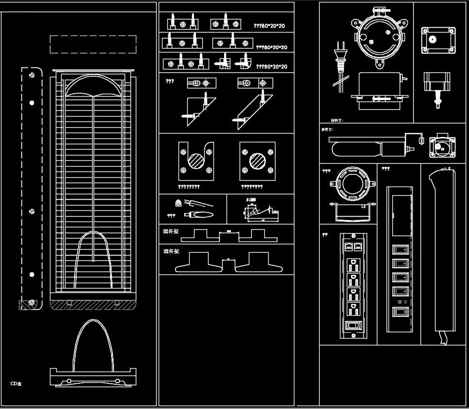 Over 2000 Hardware Accessories CAD Blocks-Home Hardware Accessories,Accessories, Parts & Hardware