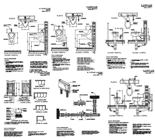 Bathroom & toilet Ware Block file – CAD Design | Free CAD Blocks