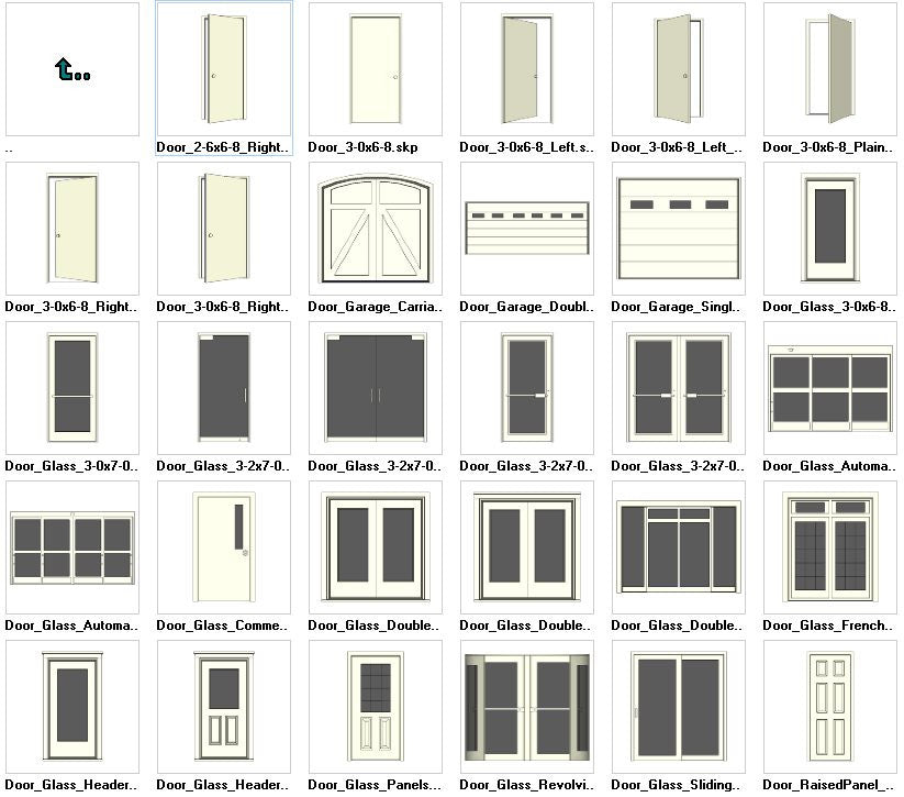 Sketchup Door 3D models download – CAD Design | Free CAD Blocks ...