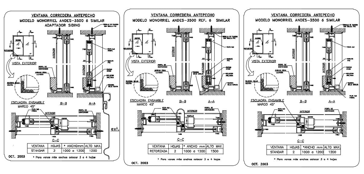 detail interior dwg Aluminium window detail  and drawing  in autocad dwg  files 