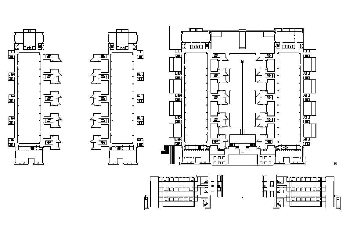 Salk institute - louis kahn in AutoCAD, CAD (209.84 KB)
