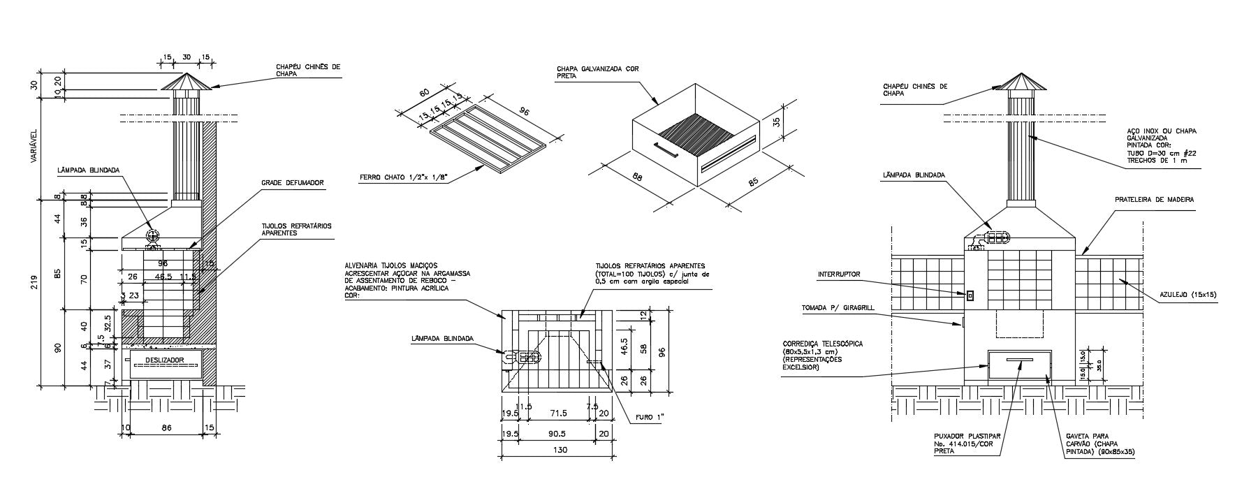Chimney Detail CAD Design  Free  CAD Blocks  Drawings Details