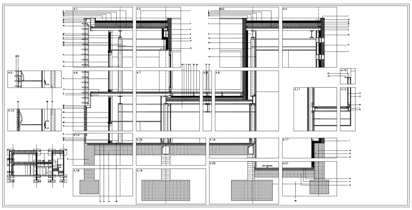 Facade sections and details