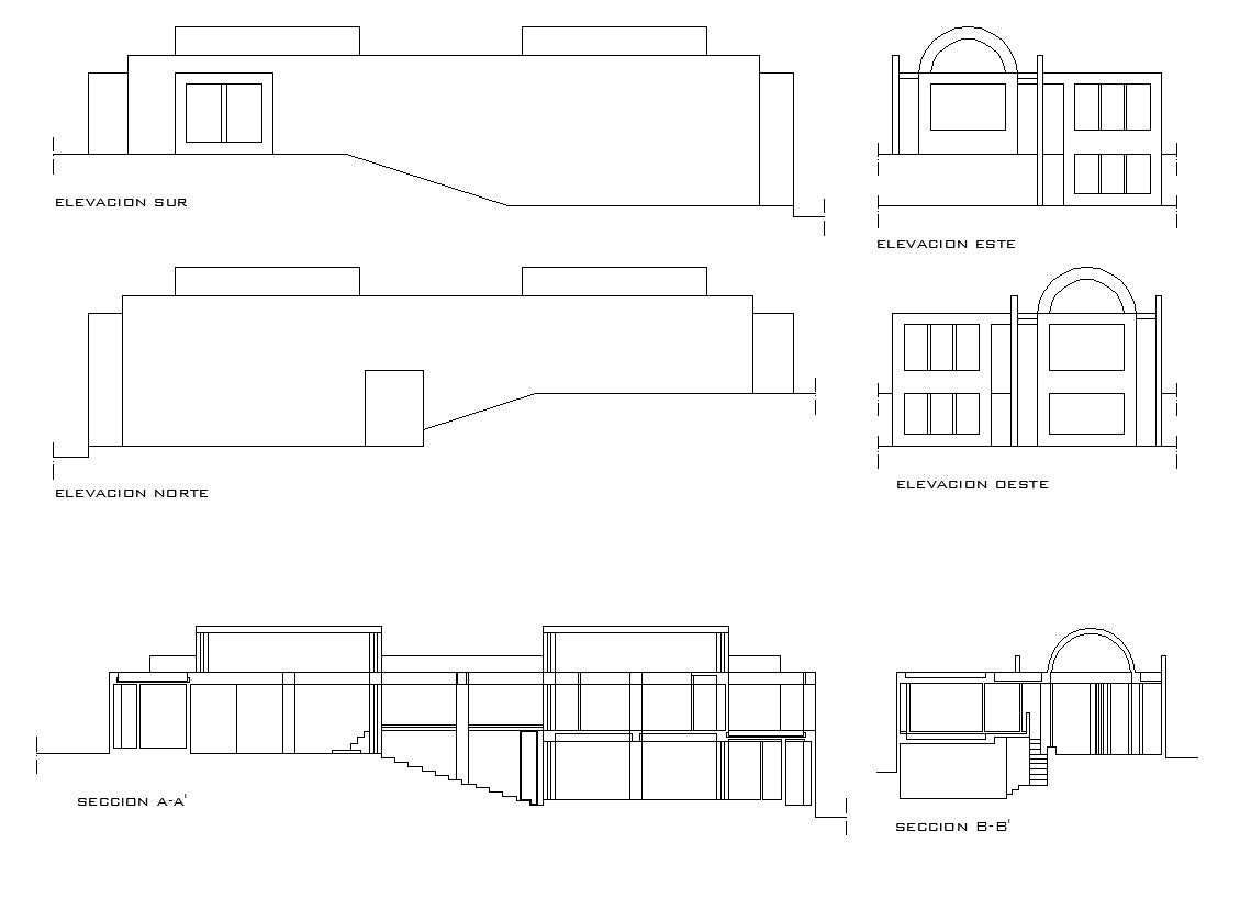 Azuma house planos autocad gratis