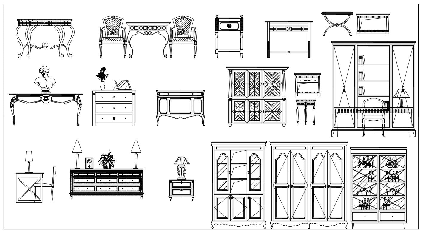 Over 500+ Neoclassical Interiors Decor, Decorative elements-Frame,Pattern,Border,Door,Windows,Cabinet,Lattice,Ceiling,Paving