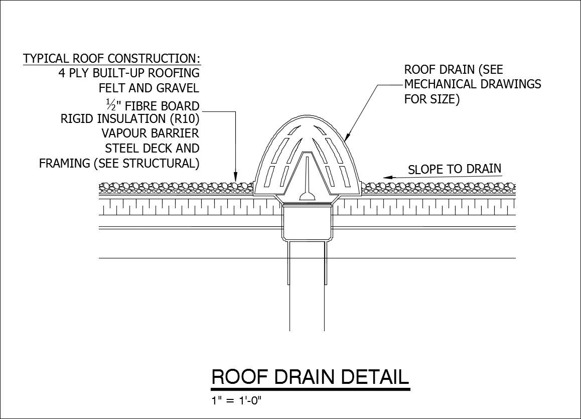 floor drain cad detail