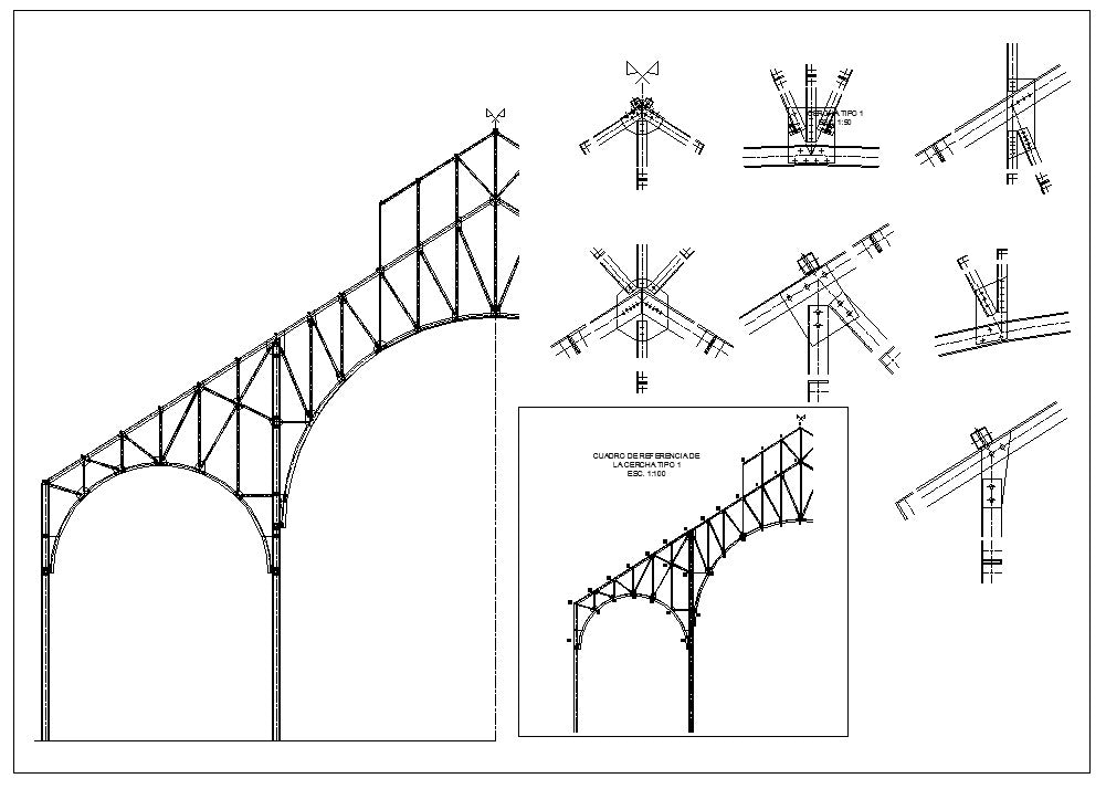 autocad drawing details of steel structure