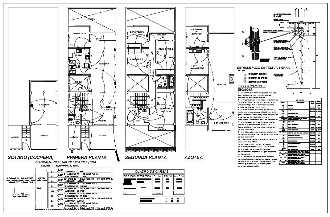 Electrical detail of house in autocad dwg files – CAD Design | Free CAD  Blocks,Drawings,Details